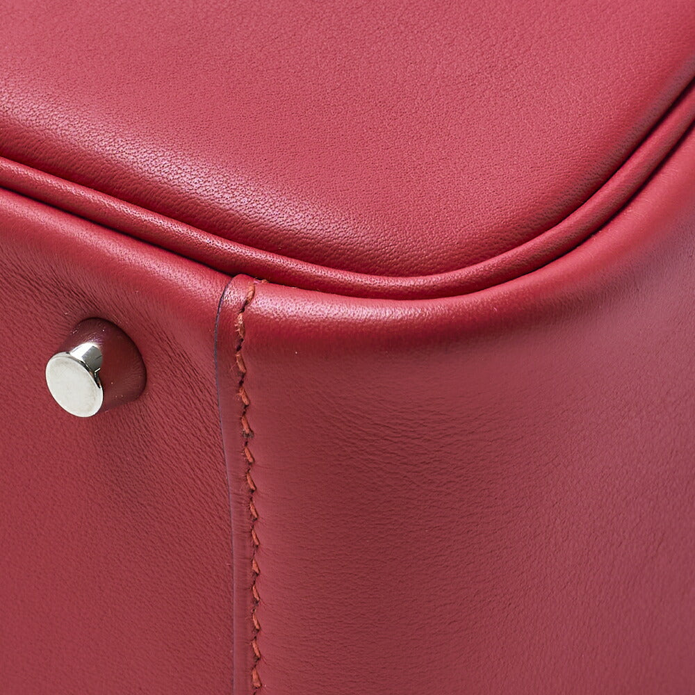 HERMES Mini Lindy 18 2WAY Shoulder Bag Swift Crocodile Rose Shocking Silver-Tone Hardware Pre-Owned - Vintage La Charme