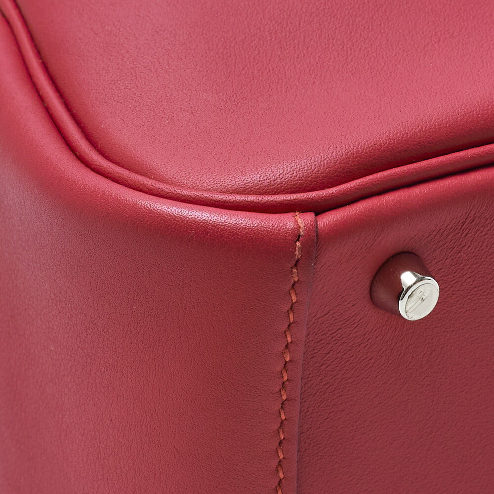 HERMES Mini Lindy 18 2WAY Shoulder Bag Swift Crocodile Rose Shocking Silver-Tone Hardware Pre-Owned - Vintage La Charme