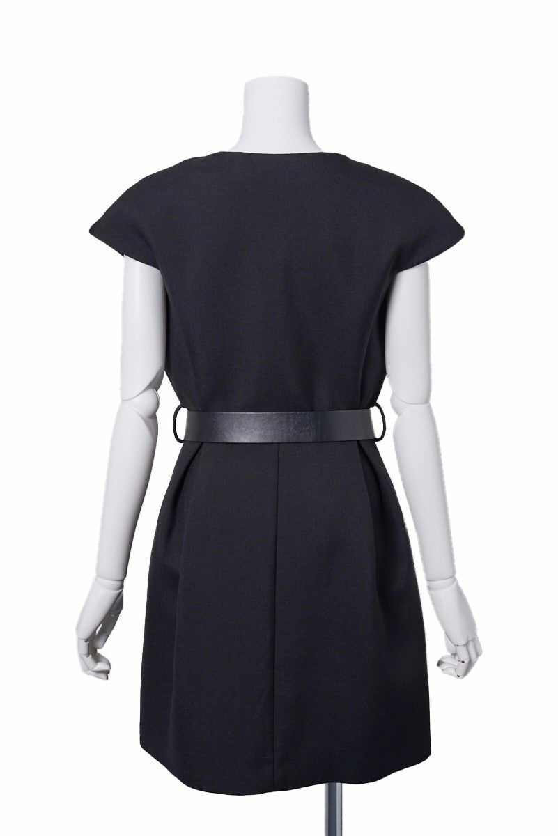 Louis Vuitton One Piece Dress, Monogram, Wool, Black, Silver-Tone Hardware, Pre-Owned - Vintage La Charme