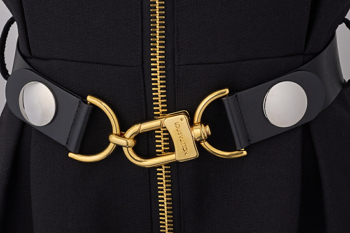 Louis Vuitton One Piece Dress, Monogram, Wool, Black, Silver-Tone Hardware, Pre-Owned - Vintage La Charme