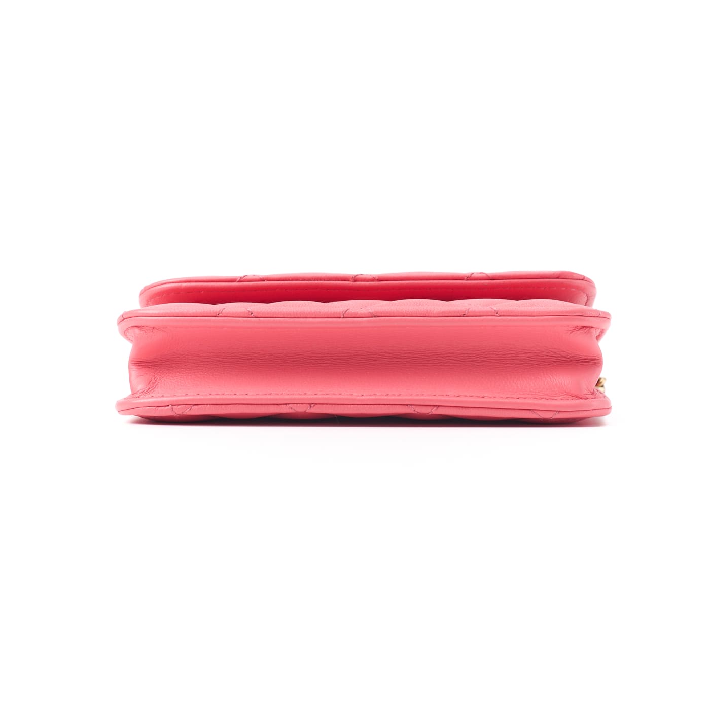 CHANEL Mini Shoulder Bag, Matelasse, Chain Shoulder, Lambskin, Pink, Gold-Tone Hardware, Pre-Owned - Vintage La Charme