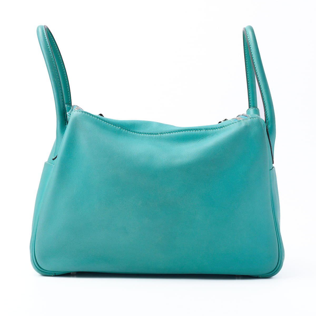 HERMES Lindy 30 2WAY Shoulder Bag Swift Leather Ragon Lagon Silver-Tone Hardware Pre-Owned - Vintage La Charme