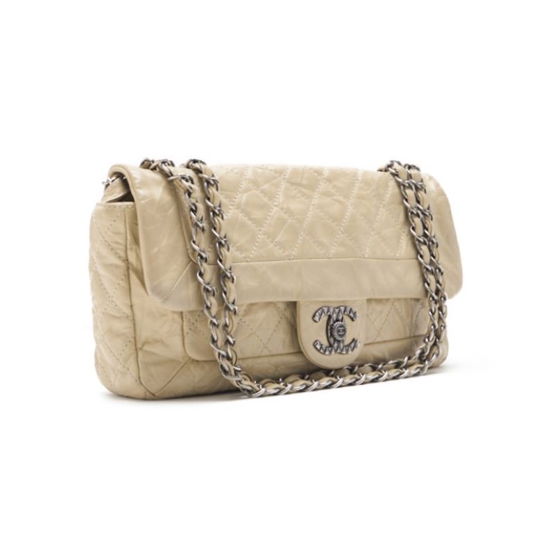 CHANEL Mini Shoulder Bag, Matelasse, Chain Shoulder, Vintage Calf, Black, Silver-Tone Hardware, Pre-Owned - Vintage La Charme