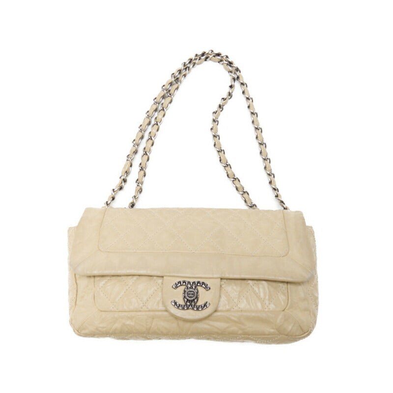 CHANEL Mini Shoulder Bag, Matelasse, Chain Shoulder, Vintage Calf, Black, Silver-Tone Hardware, Pre-Owned - Vintage La Charme