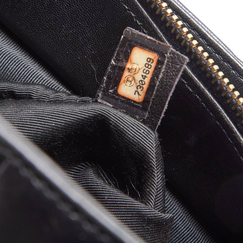 CHANEL Tote Bag, Coco Mark Chocolate Bar, Enamel, Black, Gold-Tone Hardware, Pre-Owned - Vintage La Charme