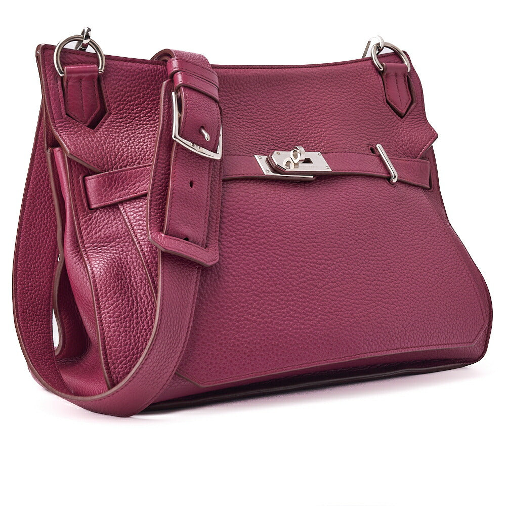 HERMES Gypsiere 34 Shoulder Bag, Tryon Clemence, Tosca, Silver-Tone Hardware, Pre-Owned - Vintage La Charme