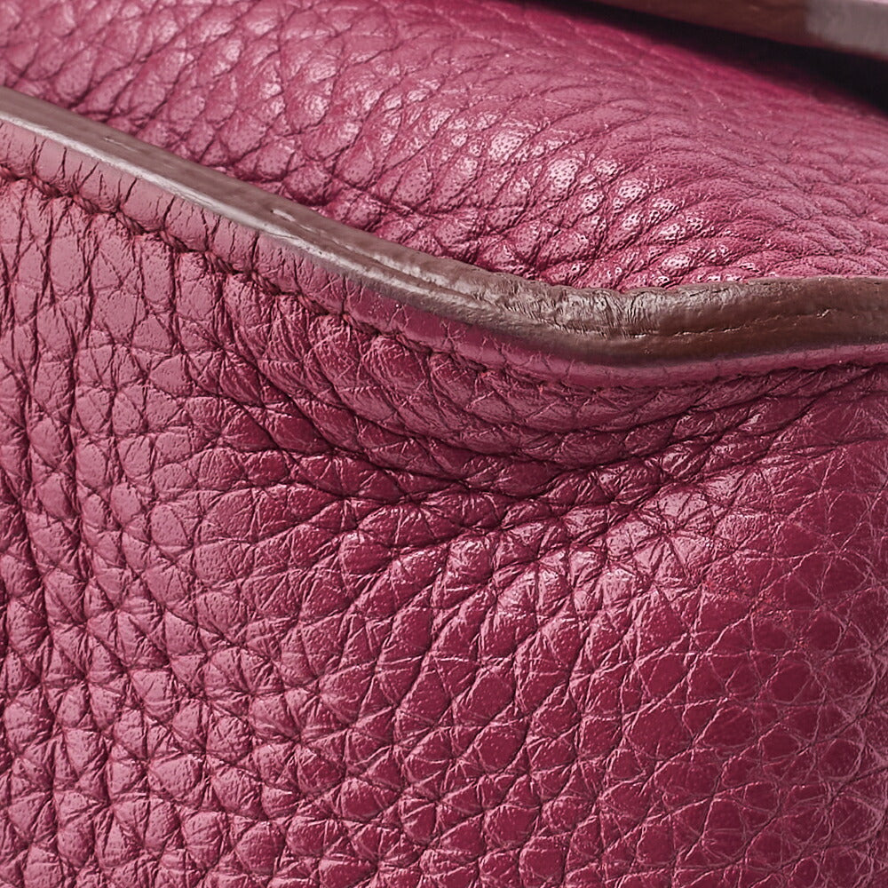 HERMES Gypsiere 34 Shoulder Bag, Tryon Clemence, Tosca, Silver-Tone Hardware, Pre-Owned - Vintage La Charme