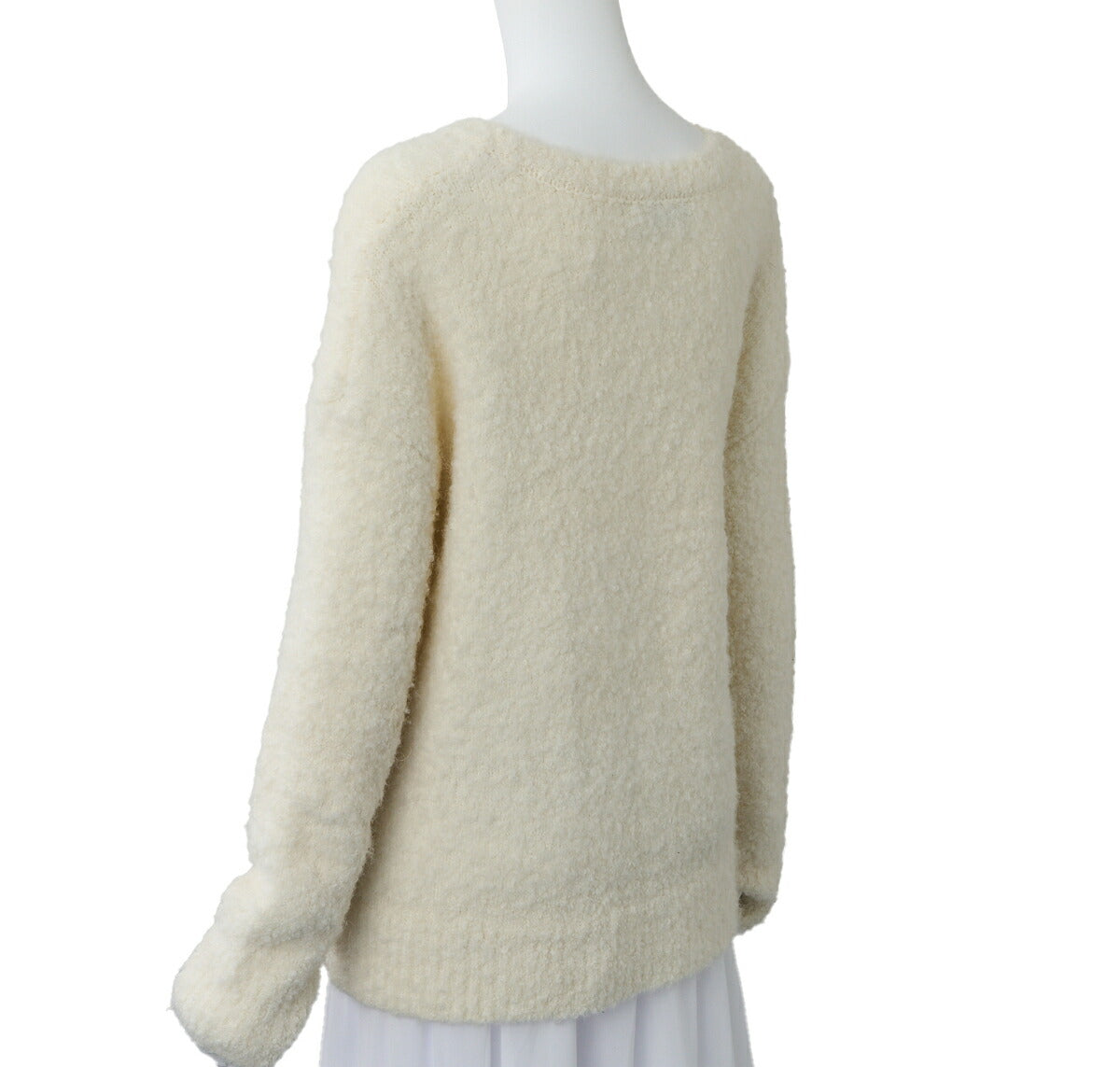Dior Knit Sweater Top, J'ADIOR Logo, Wool Blend, White, Silver-Tone Hardware, Pre-Owned - Vintage La Charme