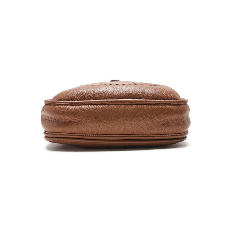 HERMES Shoulder Bag Tryon Clemence Evelyn PM, Leather, Gold, Silver-Tone Hardware, Pre-Owned - Vintage La Charme