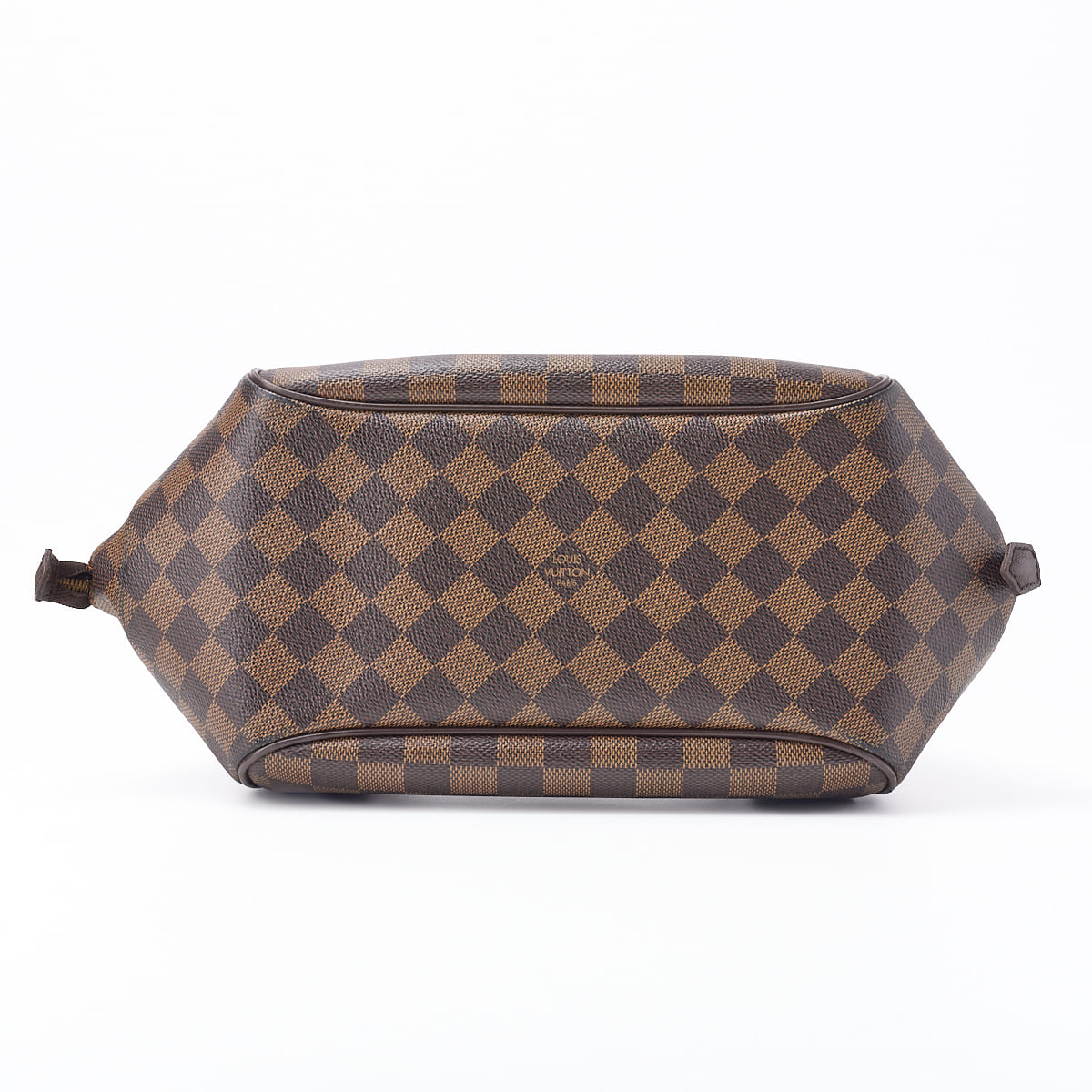 Louis Vuitton Handbag Damier Belem MM PVC Leather Brown Gold-Tone Hardware Pre-Owned - Vintage La Charme