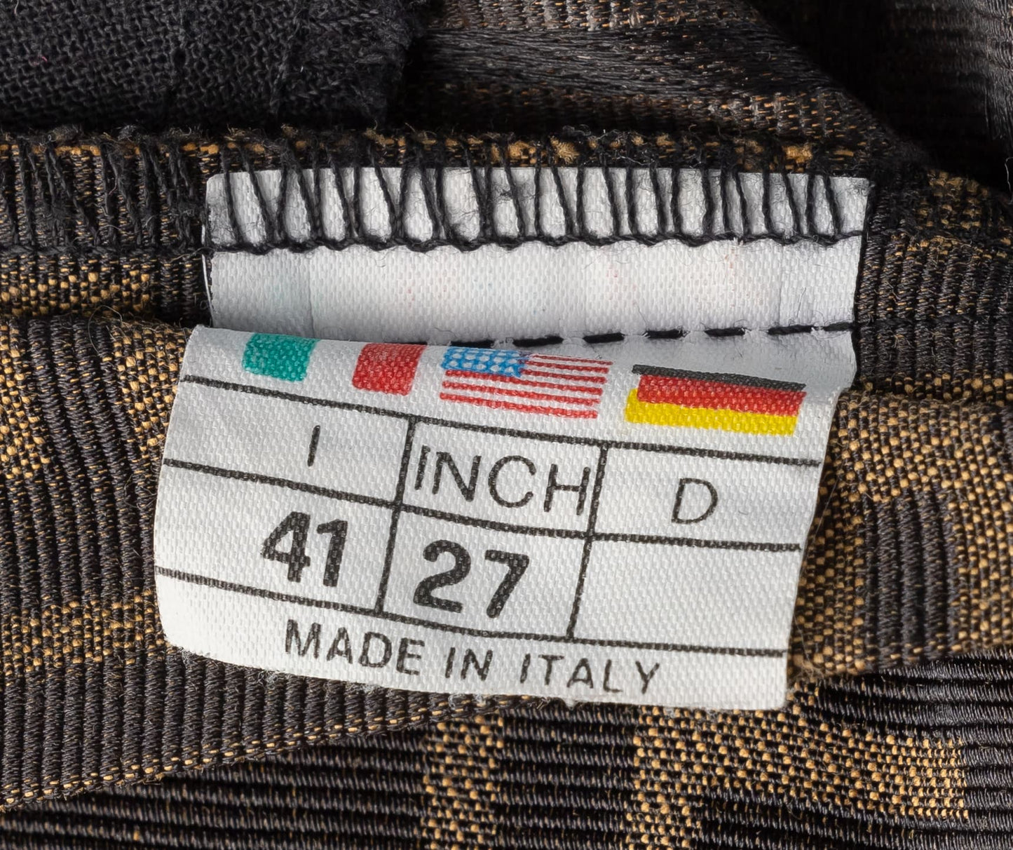 Fendi Pants, Zucca Pattern, Polyester Cotton, Brown, Pre-Owned - Vintage La Charme