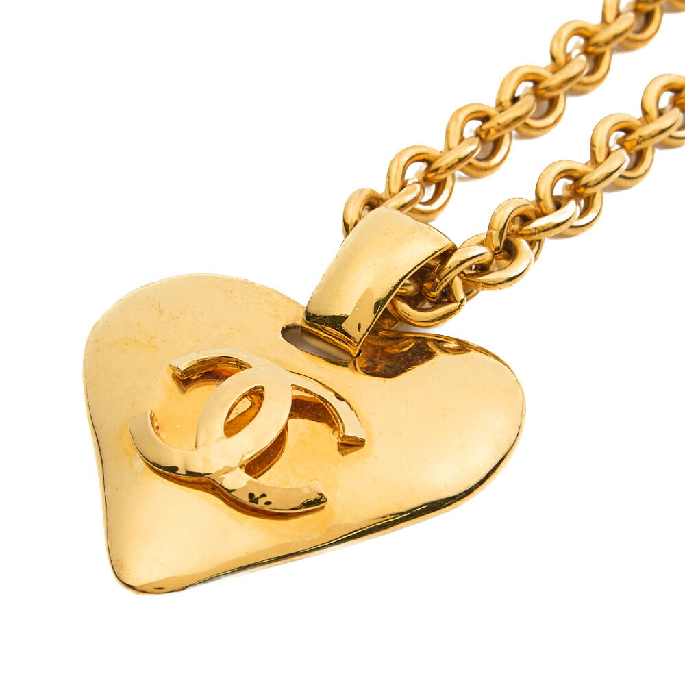 Chanel Tote Bag, Coco Mark Heart, Gold Plated, Gold, Gold-Tone Hardware, Pre-Owned - Vintage La Charme