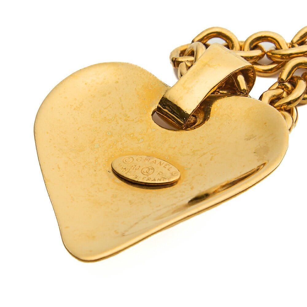 Chanel Tote Bag, Coco Mark Heart, Gold Plated, Gold, Gold-Tone Hardware, Pre-Owned - Vintage La Charme