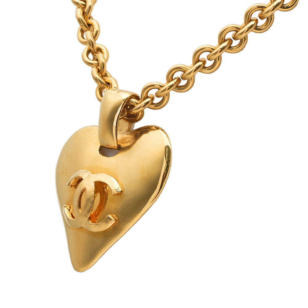 Chanel Tote Bag, Coco Mark Heart, Gold Plated, Gold, Gold-Tone Hardware, Pre-Owned - Vintage La Charme