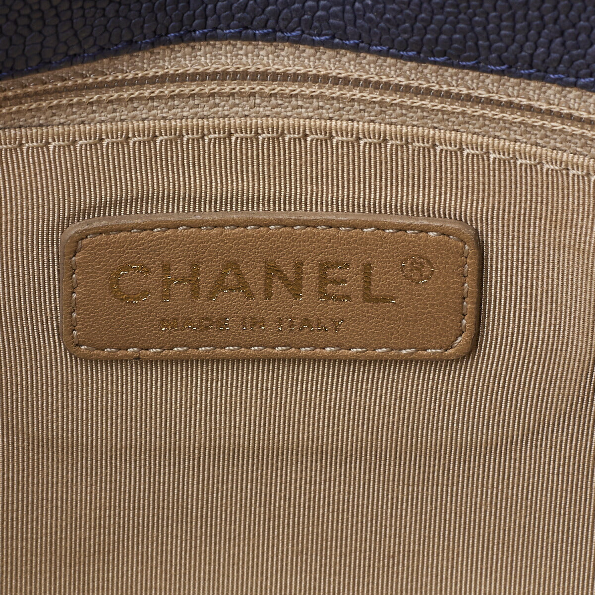 CHANEL Shoulder Bag Mini Wild Stitch Matelasse Caviar Skin Navy Gold-Tone Hardware Pre-Owned - Vintage La Charme
