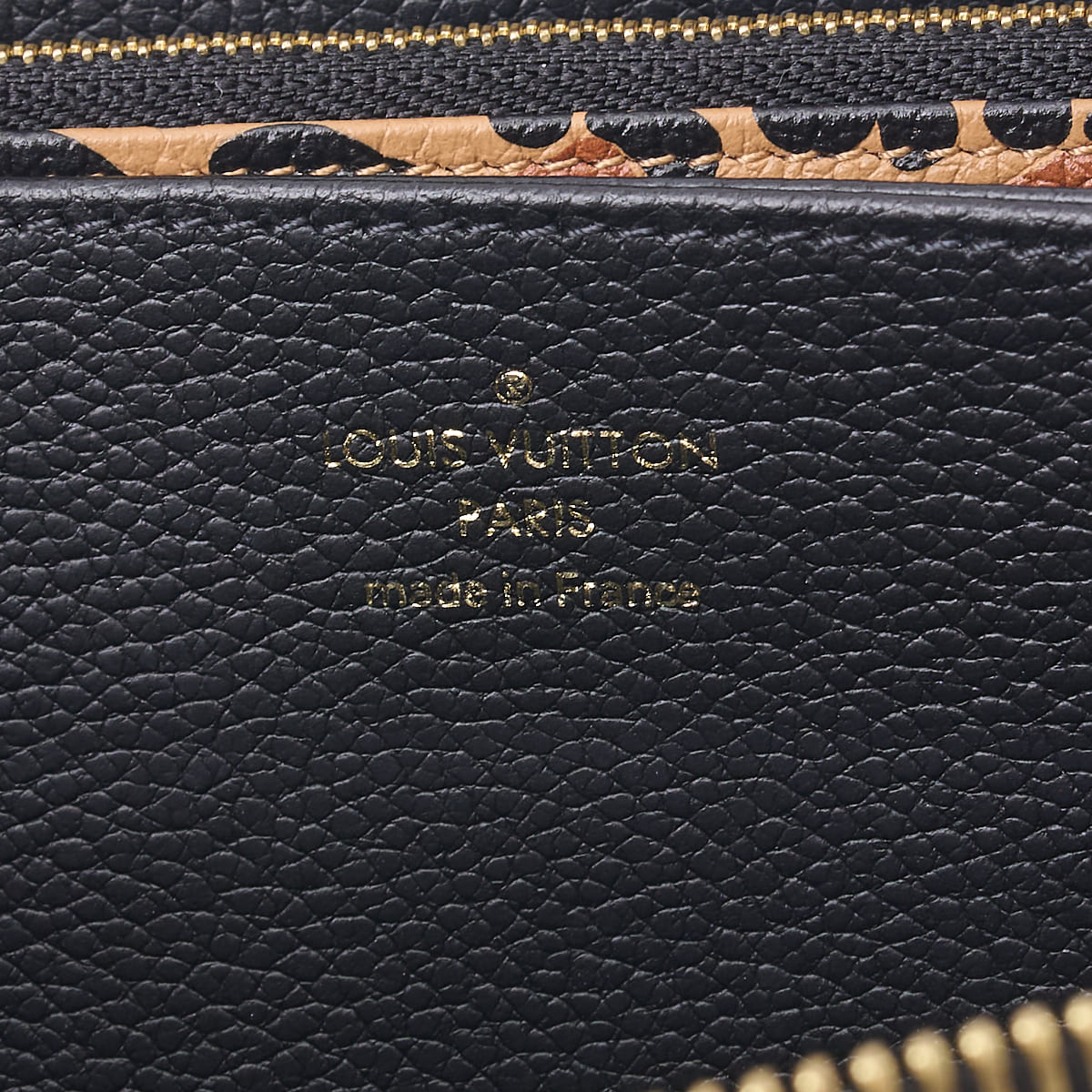 Louis Vuitton Zippy Wallet, Monogram Unplant, Leather, Black, Gold-Tone Hardware, Pre-Owned - Vintage La Charme