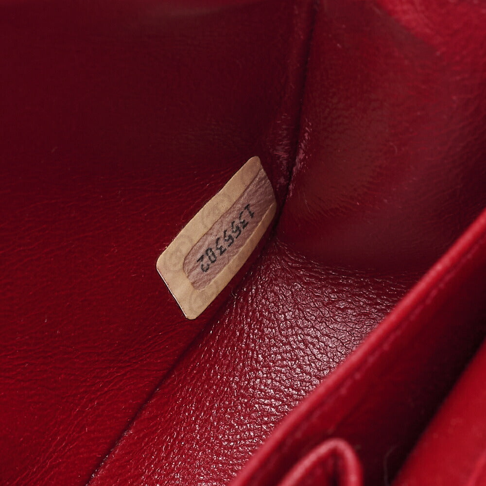CHANEL Mini Shoulder Bag, Matelasse Full Flap, Chain Shoulder, Cotton, Red, Gold-Tone Hardware, Pre-Owned - Vintage La Charme