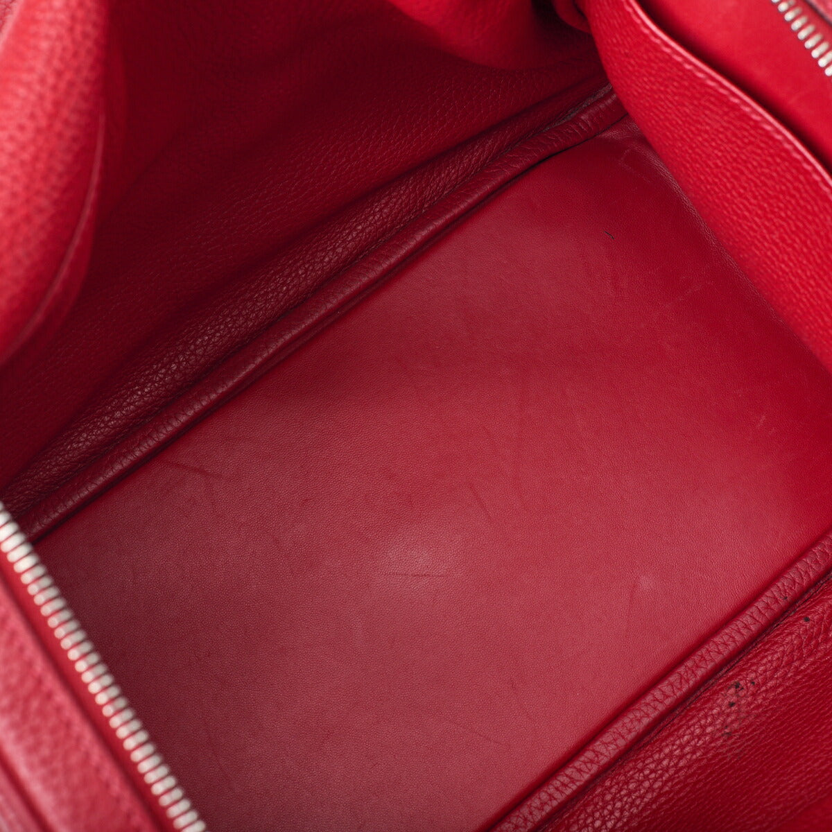 HERMES Lindy 30 2WAY Shoulder Bag Tryon Clemence Rouge Casaque Silver-Tone Hardware Pre-Owned - Vintage La Charme