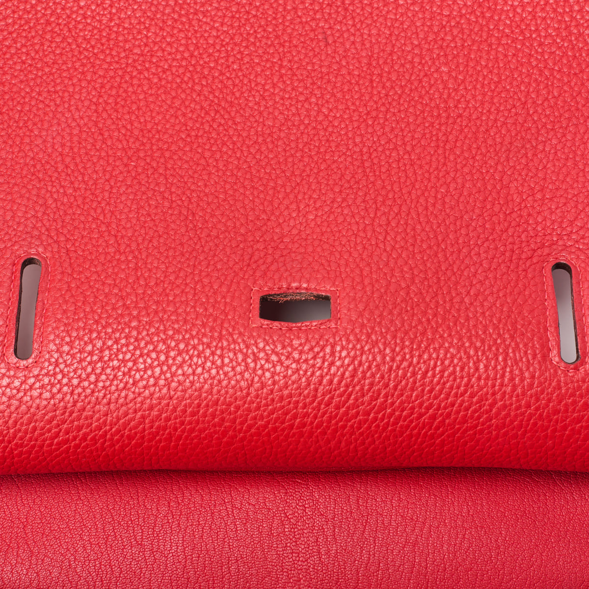 HERMES Gypsiere 34 Shoulder Bag Tryon Clemence Vermillion Silver-Tone Hardware Pre-Owned - Vintage La Charme