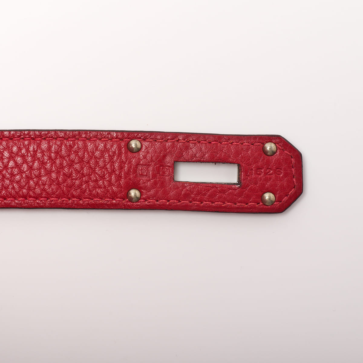 HERMES Gypsiere 34 Shoulder Bag Tryon Clemence Vermillion Silver-Tone Hardware Pre-Owned - Vintage La Charme