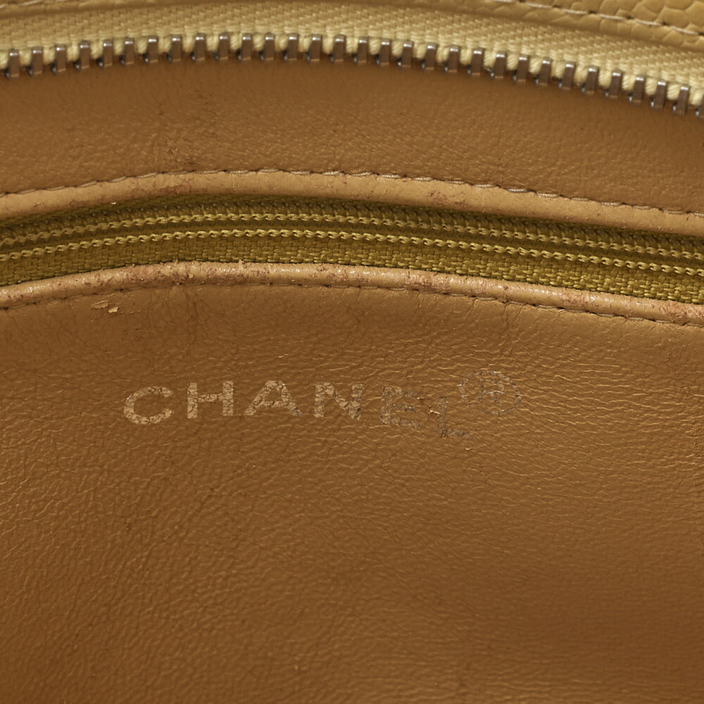 CHANEL Tote Bag Matelasse Reprint Caviar Skin Yellow Silver-Tone Hardware Pre-Owned - Vintage La Charme