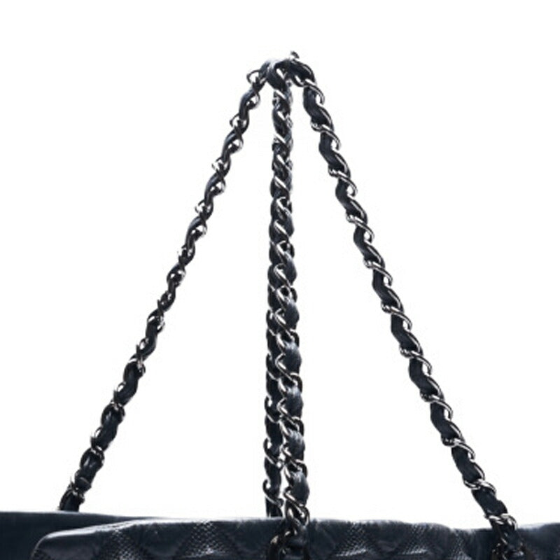 CHANEL Shoulder Bag, Matelasse, Coco Charm, Calfskin, Gray, Silver-Tone Hardware, Pre-Owned - Vintage La Charme