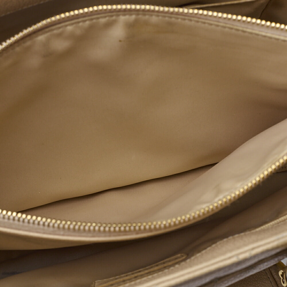 CHANEL Shoulder Tote Bag Matelasse Caviar Skin Beige Silver-Tone Hardware Pre-Owned - Vintage La Charme