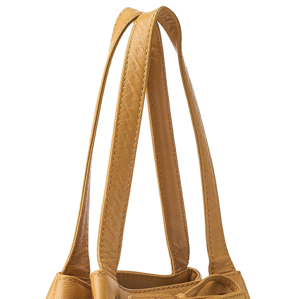 CHANEL Shoulder Tote Bag Caviar Skin Beige Wood Gold-Tone Hardware Pre-Owned - Vintage La Charme