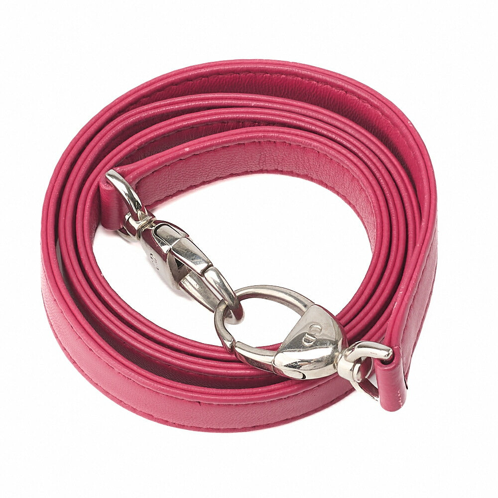 Dior Lady Dior Cannage 2WAY Handbag Lambskin Red Salmon Pink Gold-Tone Hardware Pre-Owned - Vintage La Charme