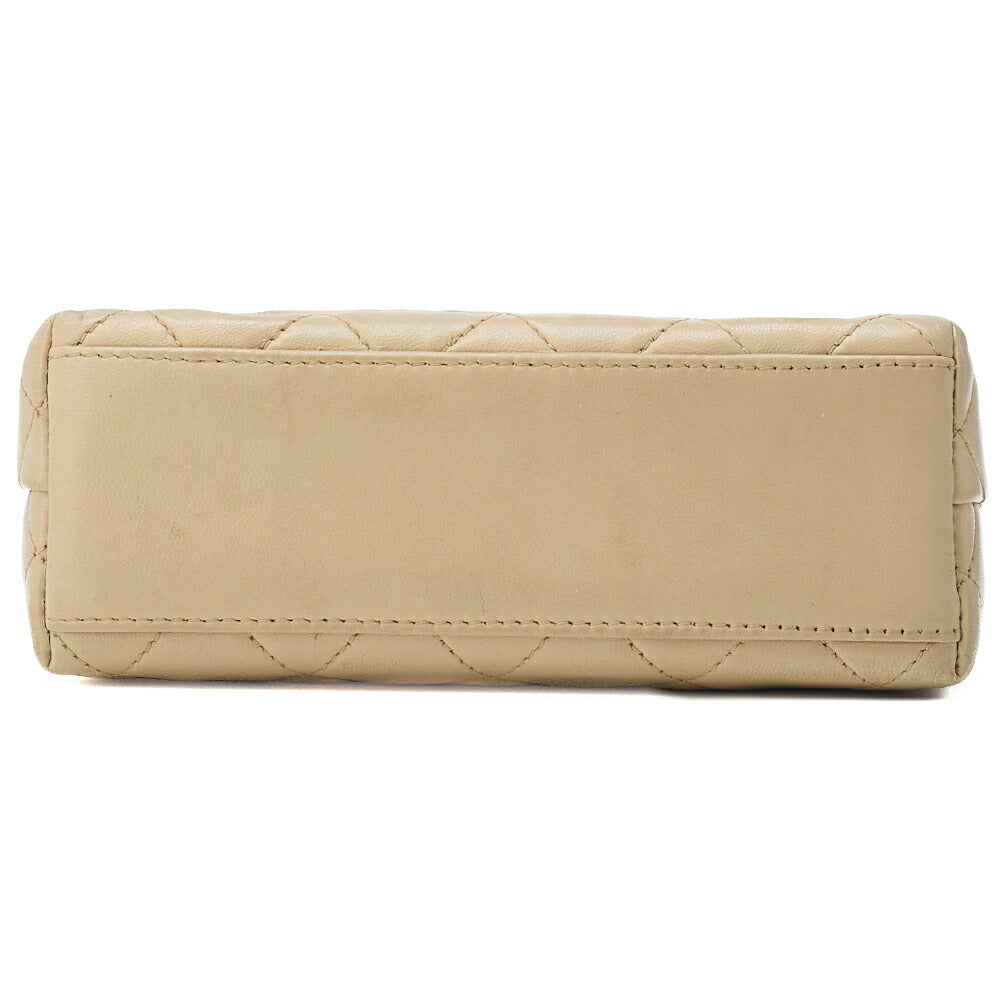 CHANEL Shoulder Bag Tote Bag Matelasse Lambskin Beige Gold-Tone Hardware Pre-Owned - Vintage La Charme
