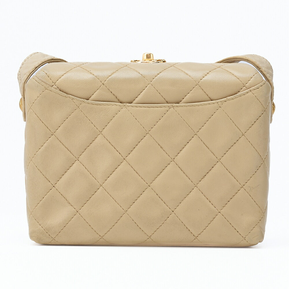CHANEL Shoulder Bag Tote Bag Matelasse Lambskin Beige Gold-Tone Hardware Pre-Owned - Vintage La Charme