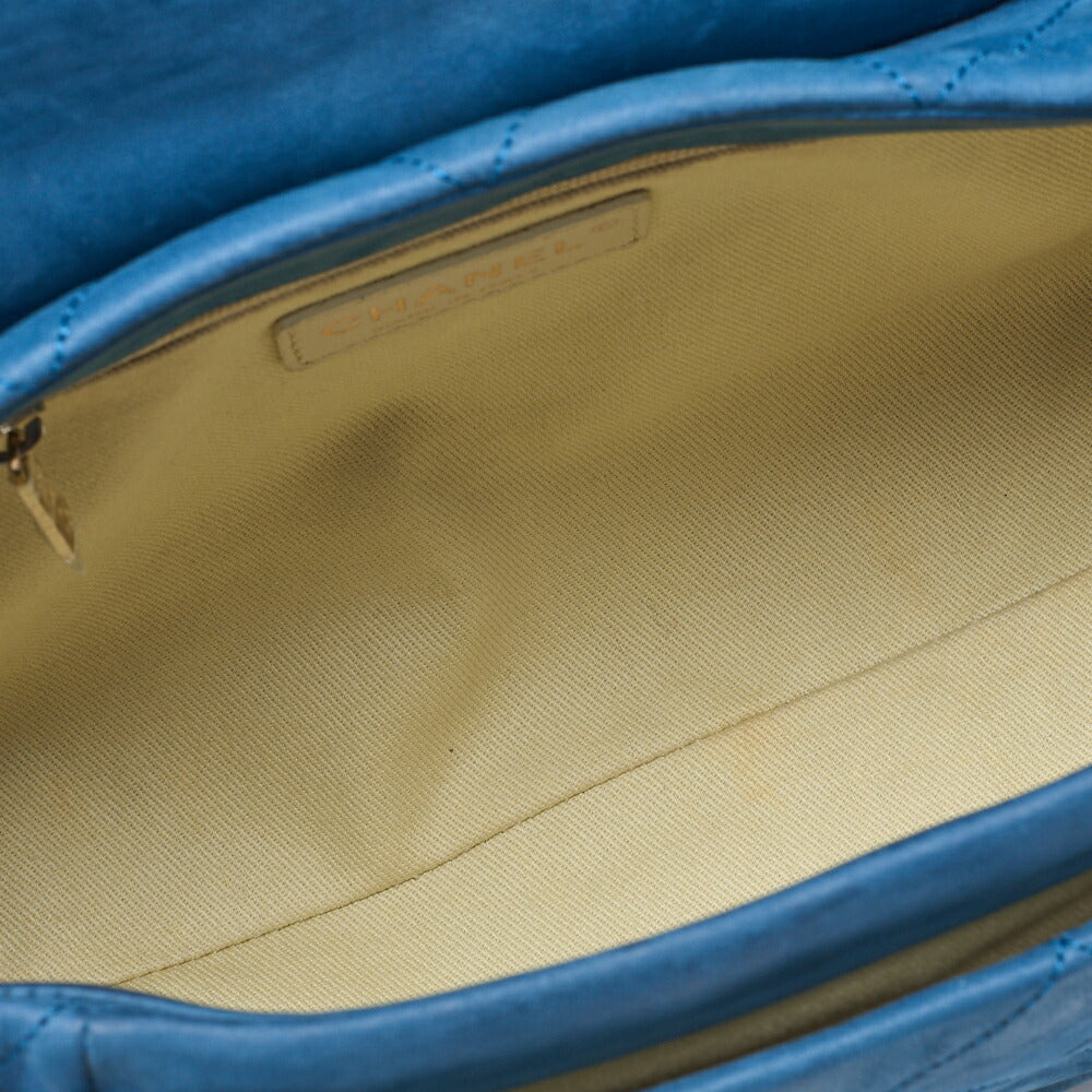 CHANEL Shoulder Bag Tote Bag Matelasse Sparkle Leather Blue Gold-Tone Hardware Pre-Owned - Vintage La Charme