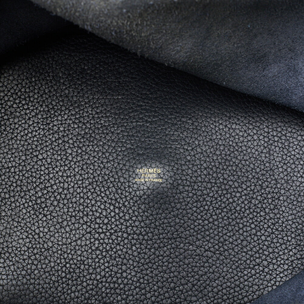 HERMES Tote Bag Picotin Rock GM Clemence Blue Indigo Gold-Tone Hardware Pre-Owned - Vintage La Charme