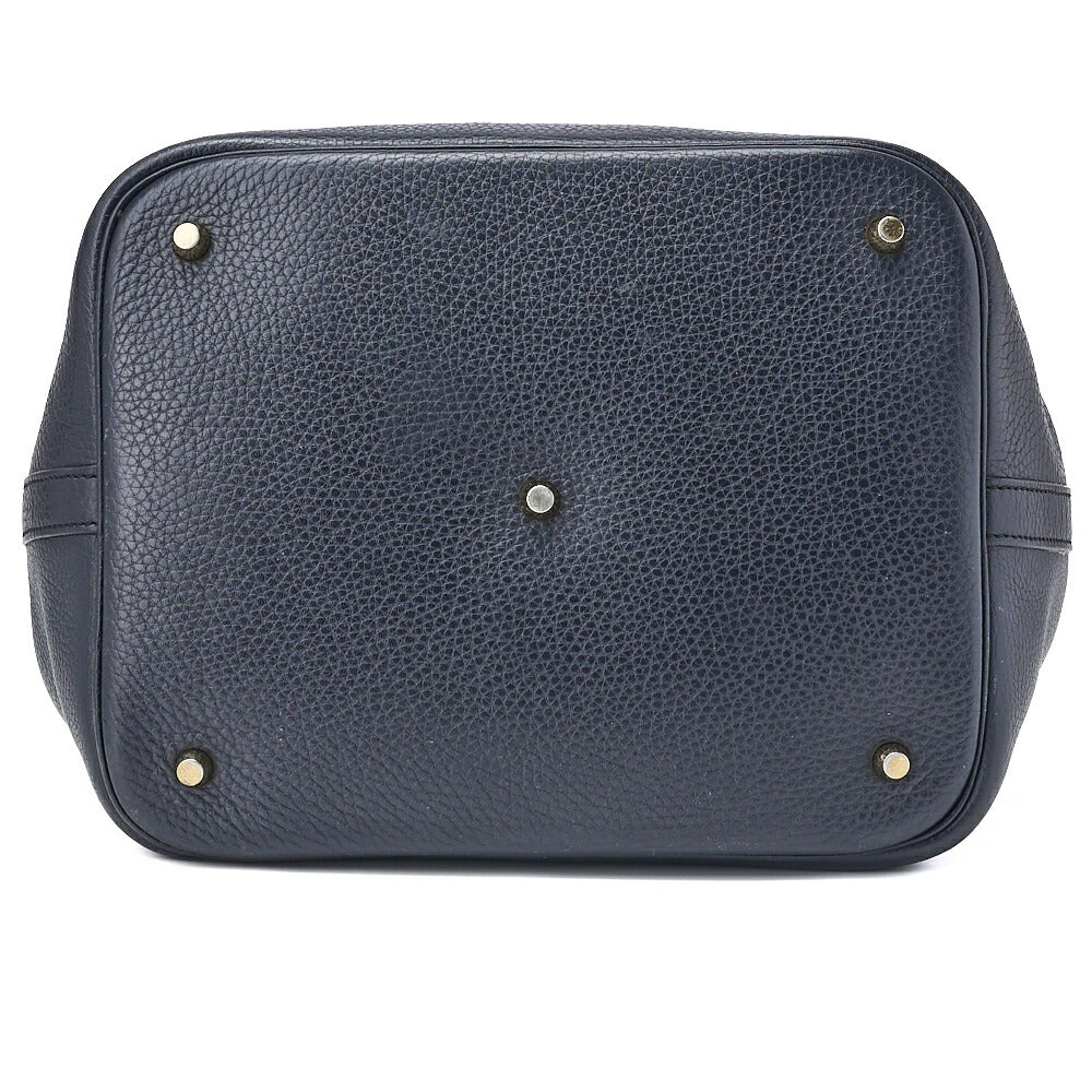 HERMES Tote Bag Picotin Rock GM Clemence Blue Indigo Gold-Tone Hardware Pre-Owned - Vintage La Charme