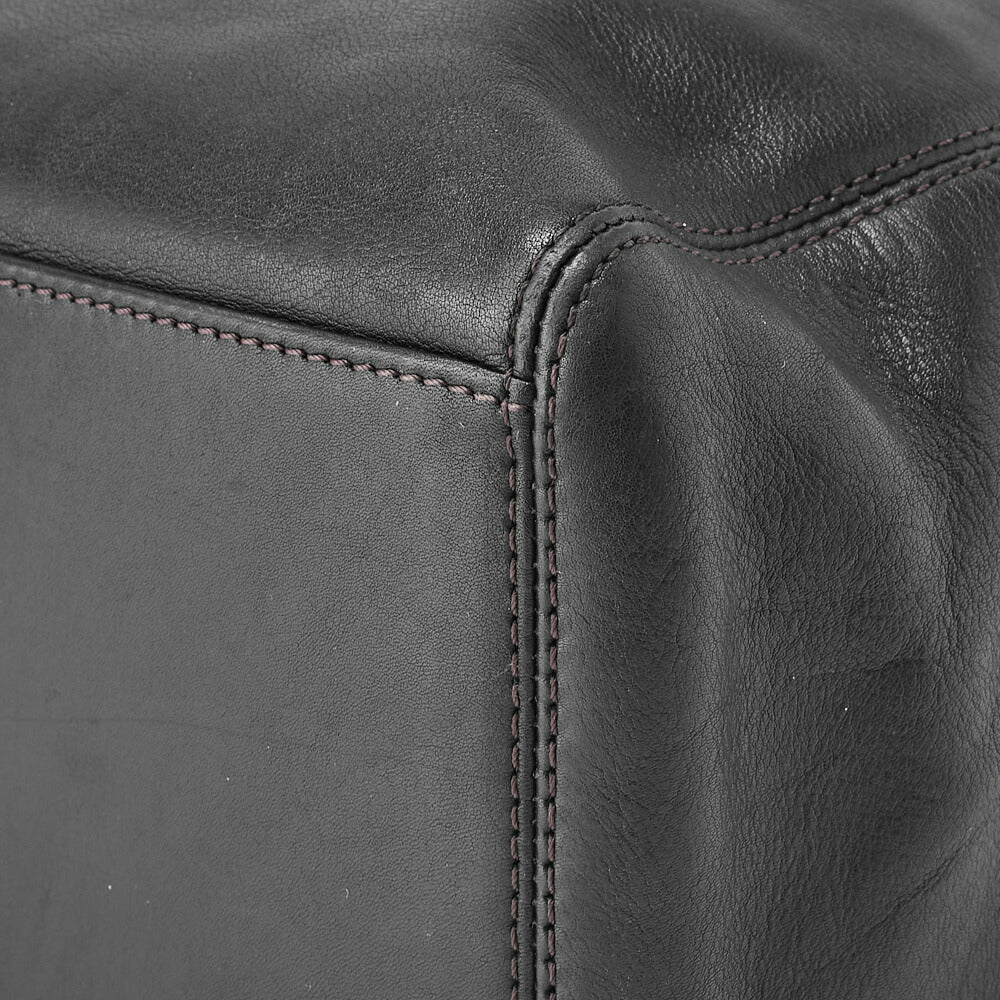 CHANEL Shoulder Tote Bag Lambskin Black Bicolore Silver-Tone Hardware Pre-Owned - Vintage La Charme