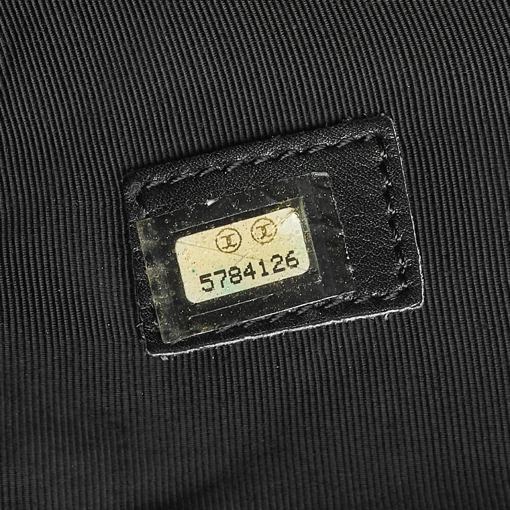 CHANEL Shoulder Tote Bag Lambskin Black Bicolore Silver-Tone Hardware Pre-Owned - Vintage La Charme