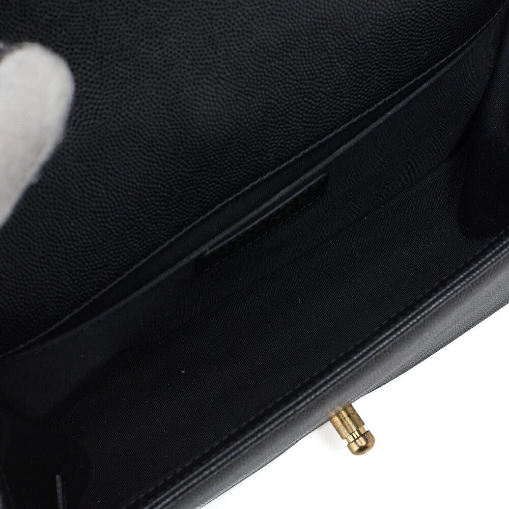 CHANEL Shoulder Tote Bag Matelasse Caviar Skin Black Gold-Tone Hardware Pre-Owned - Vintage La Charme