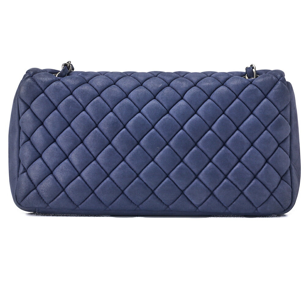 CHANEL Shoulder Bag Tote Bag Matelasse Sparkle Leather Navy Silver-Tone Hardware Pre-Owned - Vintage La Charme