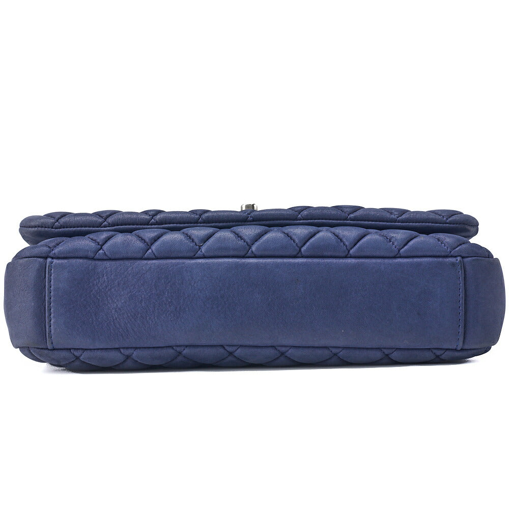CHANEL Shoulder Bag Tote Bag Matelasse Sparkle Leather Navy Silver-Tone Hardware Pre-Owned - Vintage La Charme
