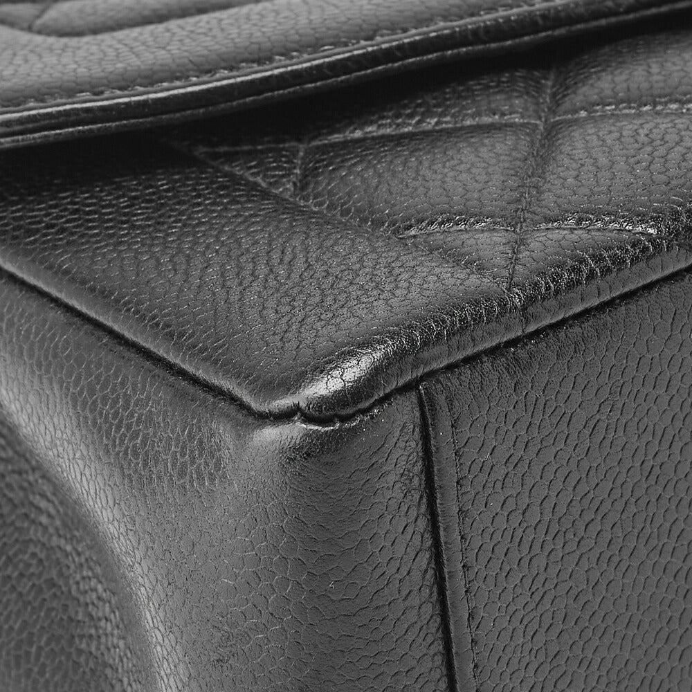 CHANEL Shoulder Bag Tote Bag Matelasse Caviar Skin Black Gold-Tone Hardware Pre-Owned - Vintage La Charme