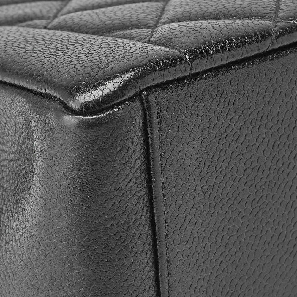 CHANEL Shoulder Bag Tote Bag Matelasse Caviar Skin Black Gold-Tone Hardware Pre-Owned - Vintage La Charme