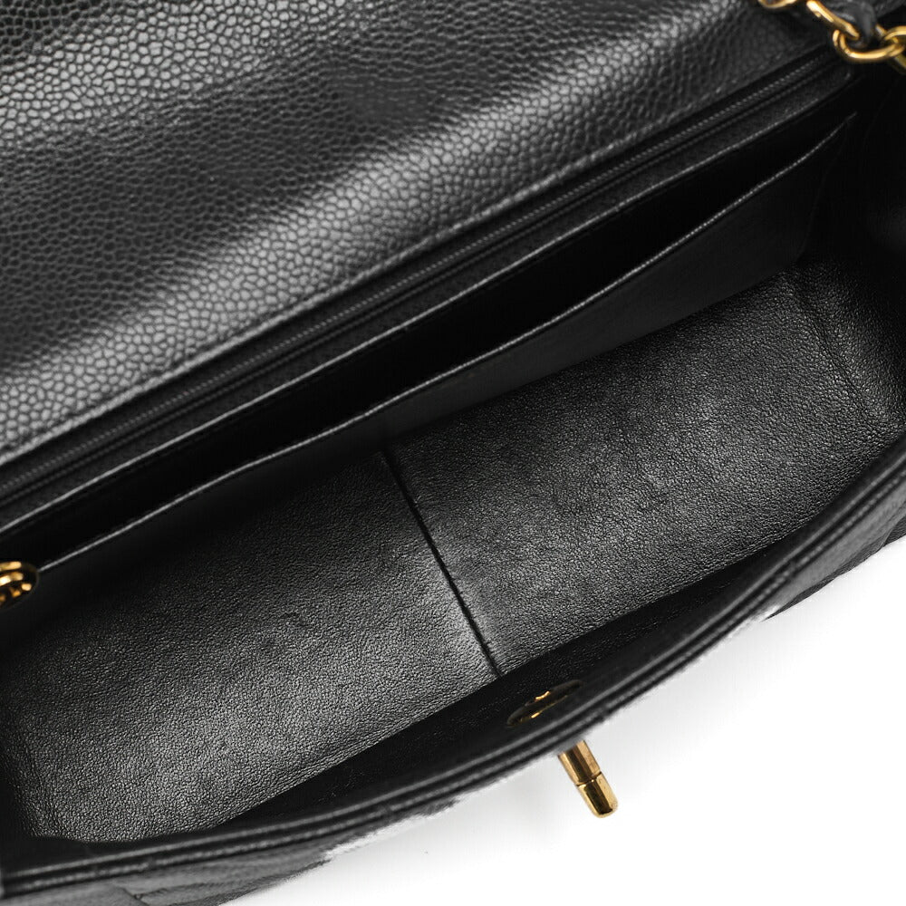 CHANEL Shoulder Bag Tote Bag Matelasse Caviar Skin Black Gold-Tone Hardware Pre-Owned - Vintage La Charme