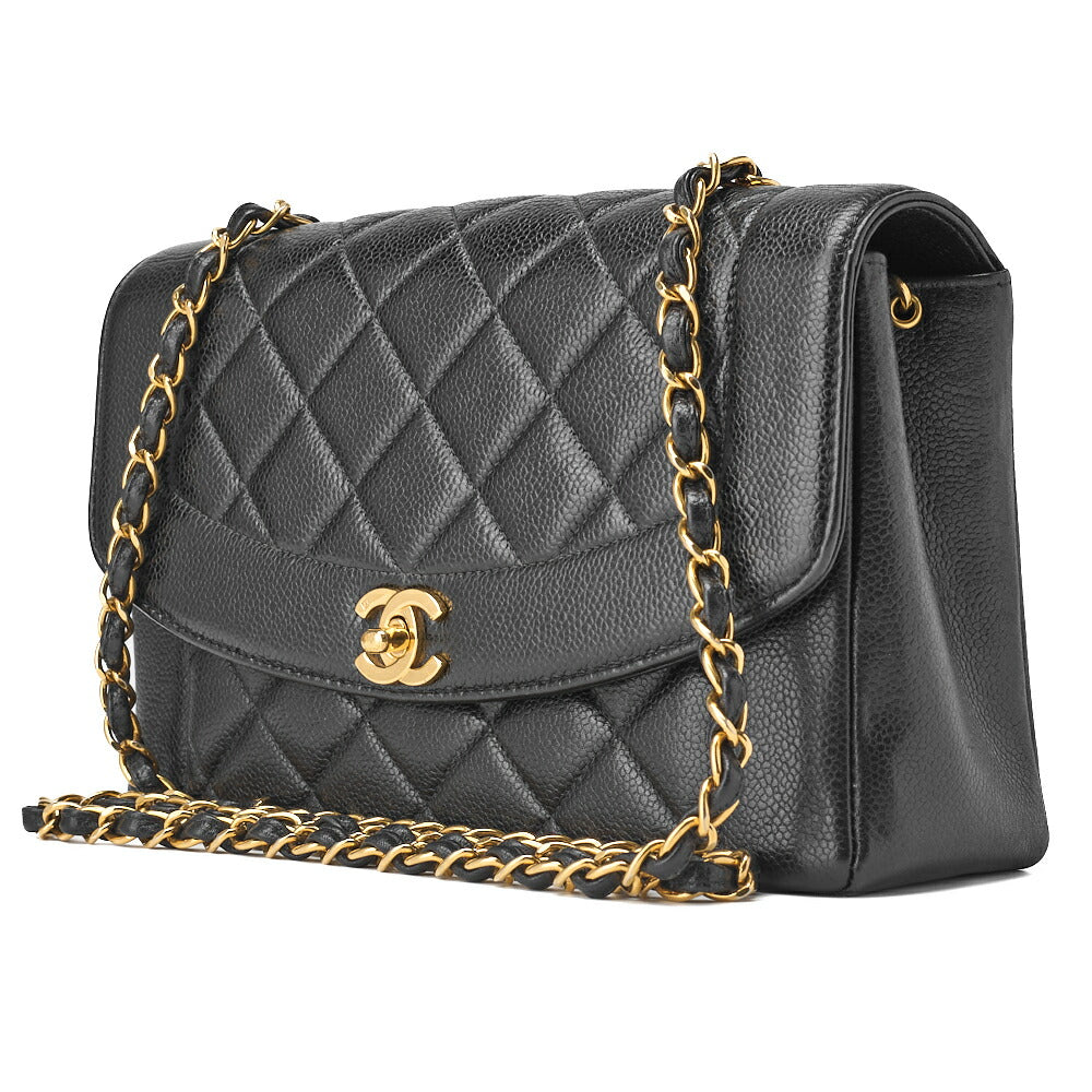 CHANEL Shoulder Bag Tote Bag Matelasse Caviar Skin Black Gold-Tone Hardware Pre-Owned - Vintage La Charme