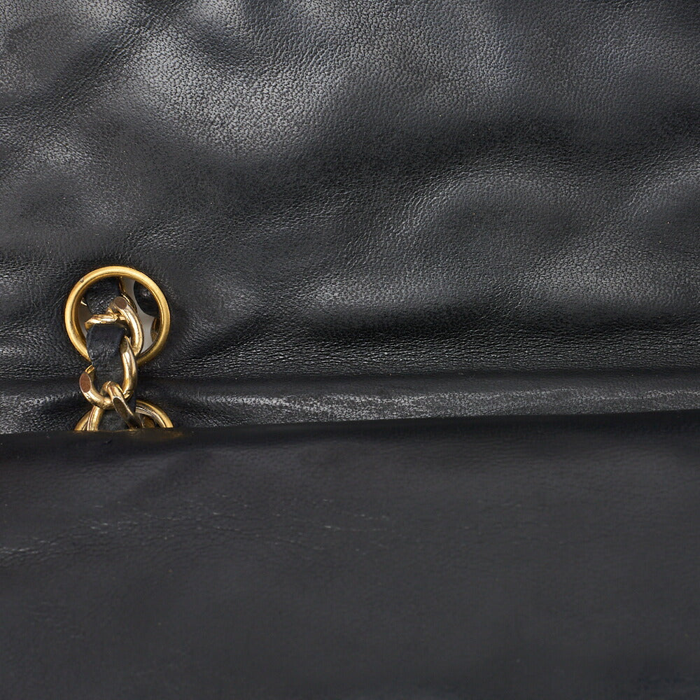 Chanel Shoulder Bag Matelasse Lambskin Black Gold-Tone Hardware Pre-Owned - Vintage La Charme