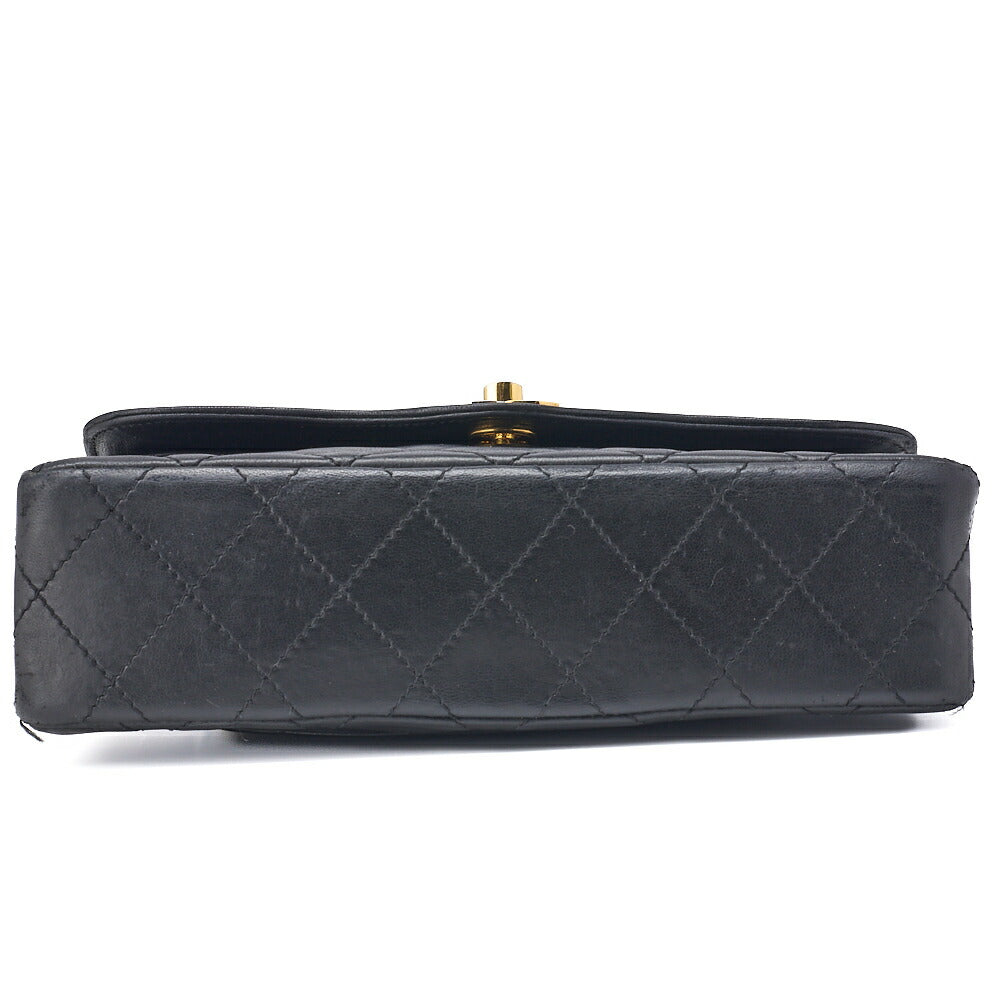 Chanel Shoulder Bag Matelasse Lambskin Black Gold-Tone Hardware Pre-Owned - Vintage La Charme