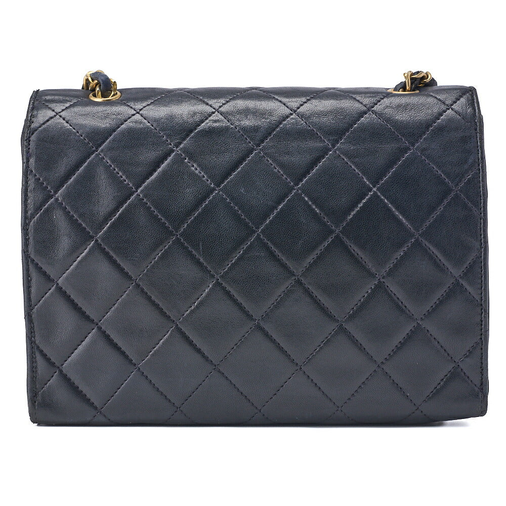 CHANEL Shoulder Bag Matelasse Lambskin Black Gold-Tone Hardware Pre-Owned - Vintage La Charme