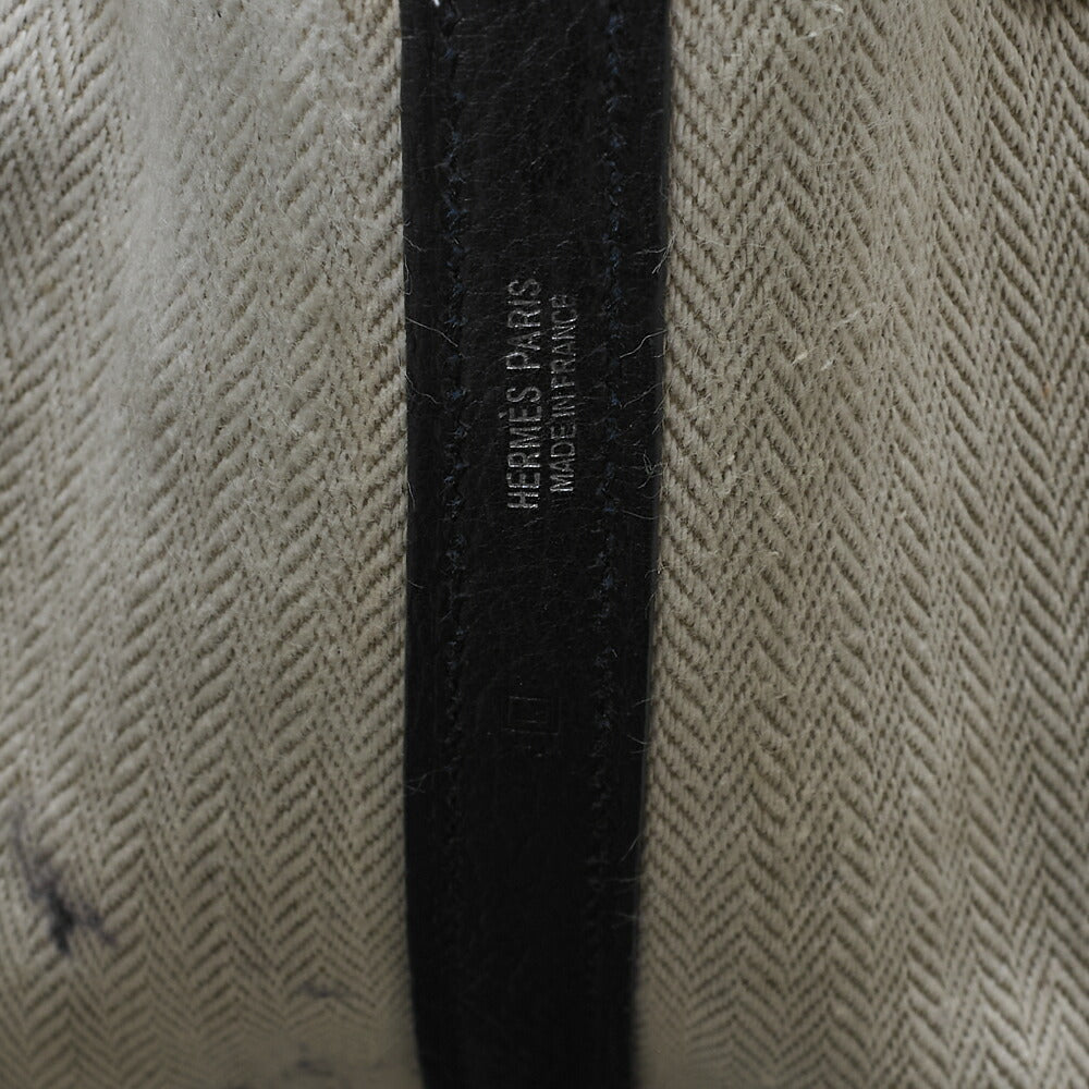 HERMES Garden Party PM Tote Bag Negonda Black Silver-Tone Hardware Pre-Owned - Vintage La Charme