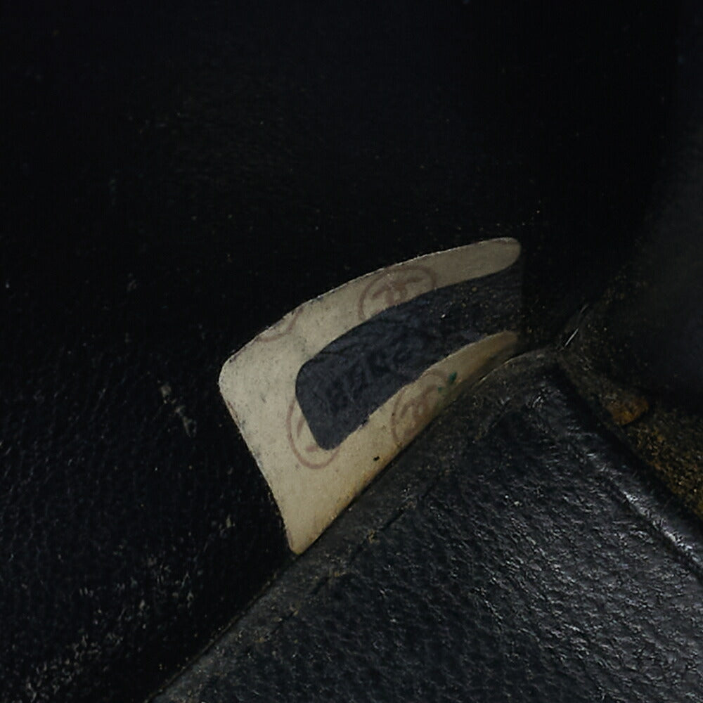 CHANEL Shoulder Tote Bag Round Flap Turn Lock Chain Shoulder Suede Black Gold-Tone Hardware Pre-Owned - Vintage La Charme