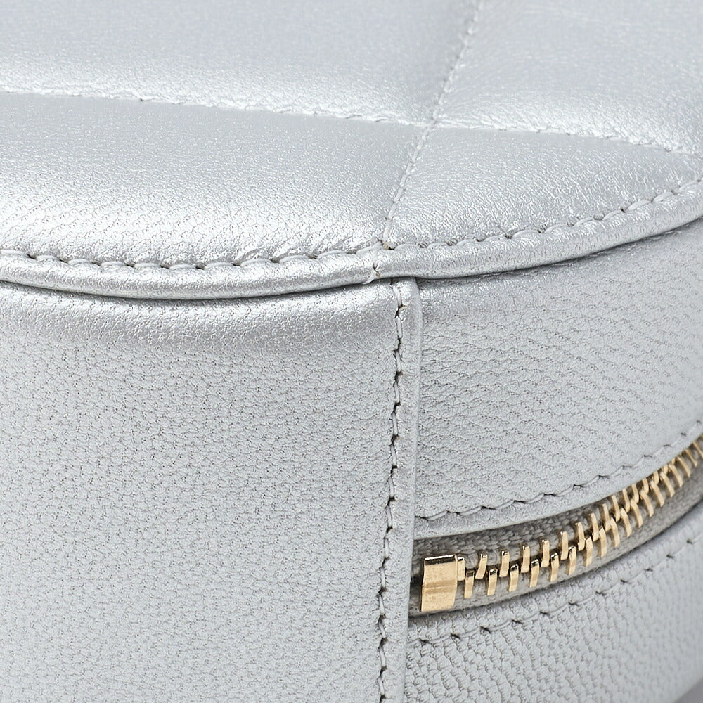 CHANEL Shoulder Bag Tote Bag 19 Matelasse Chain Shoulder Lambskin Silver Gold-Tone Hardware Pre-Owned - Vintage La Charme