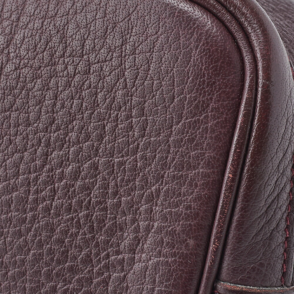 HERMES Garden Party TPM Tote Bag Negonda Prune Silver-Tone Hardware Pre-Owned - Vintage La Charme